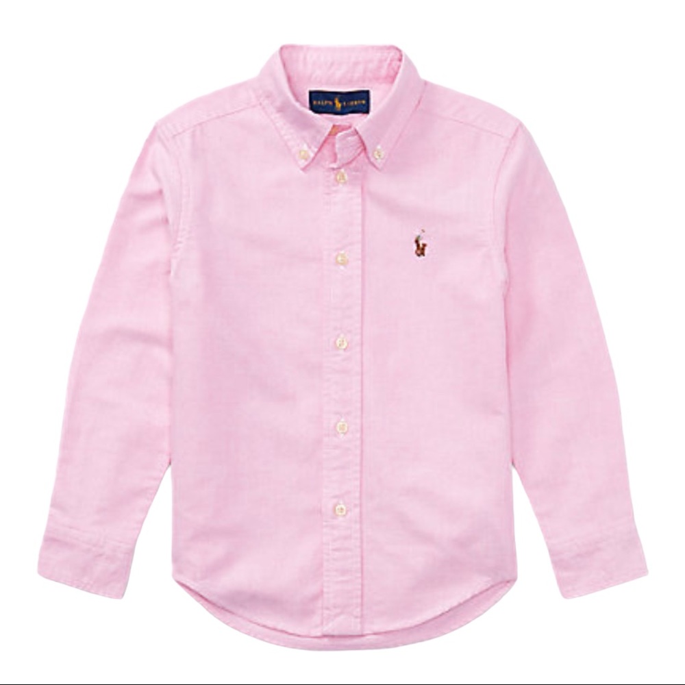 Ralph Lauren Boys Cotton Oxford Shirt Sz 4